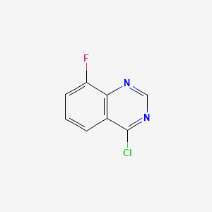 Chemical structure of 4-Chloro-8-fluoroquinazoline
