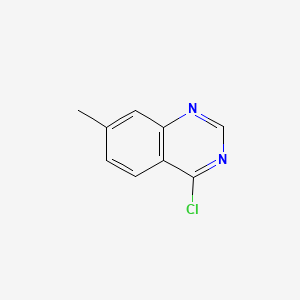 Chemical structure of 4-Chloro-7-methylquinazoline