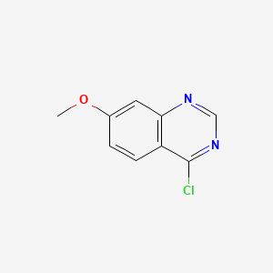 Chemical structure of 4-Chloro-7-methoxyquinazoline