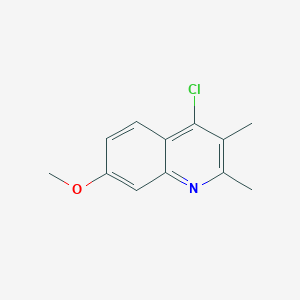 Chemical structure of 4-Chloro-7-methoxy-2,3-dimethylquinoline
