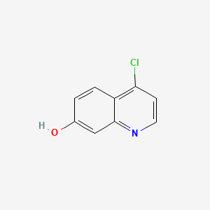 Chemical structure of 4-Chloroquinolin-7-ol