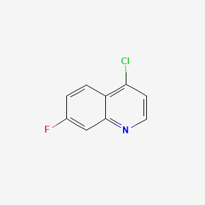 Chemical structure of 4-Chloro-7-fluoroquinoline