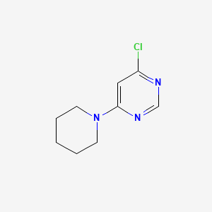 Chemical structure of 4-Chloro-6-piperidin-1-ylpyrimidine