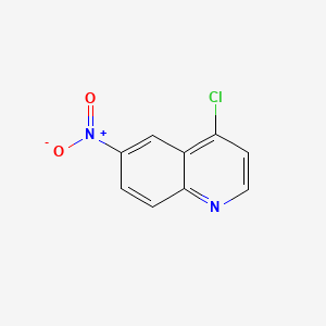 Chemical structure of 4-Chloro-6-nitroquinoline