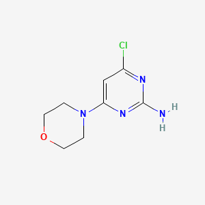 Chemical structure of 4-Chloro-6-morpholinopyrimidin-2-amine