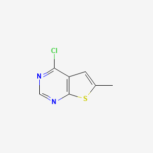 Chemical structure of 4-Chloro-6-Methylthieno[2,3-D]Pyrimidine