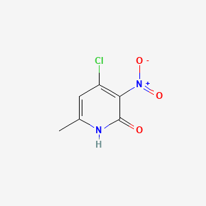 Chemical structure of 4-Chloro-6-methyl-3-nitropyridin-2(1H)-one