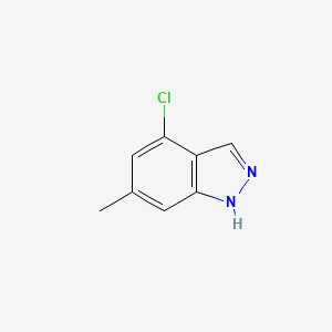 Chemical structure of 4-Chloro-6-methyl-1H-indazole