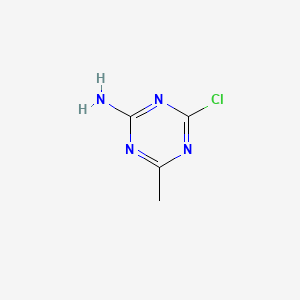 Chemical structure of 4-Chloro-6-methyl-1,3,5-triazin-2-amine