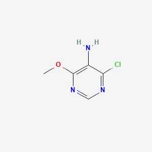 Chemical structure of 4-Chloro-6-methoxypyrimidin-5-amine
