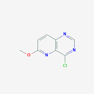 Chemical structure of 4-Chloro-6-methoxypyrido[3,2-d]pyrimidine