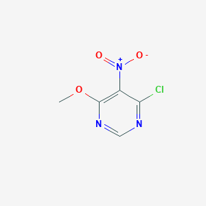 Chemical structure of 4-Chloro-6-methoxy-5-nitropyrimidine