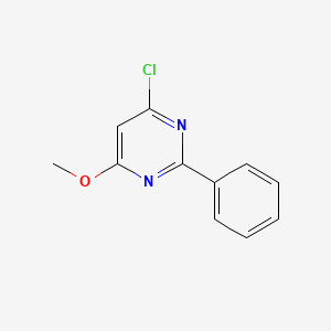 Chemical structure of 4-Chloro-6-methoxy-2-phenylpyrimidine