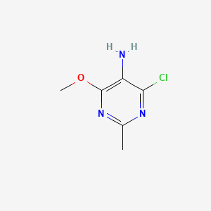Chemical structure of 4-Chloro-6-methoxy-2-methylpyrimidin-5-amine