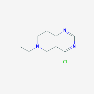 Chemical structure of 4-Chloro-6-isopropyl-5,6,7,8-tetrahydropyrido[4,3-d]pyrimidine
