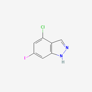 Chemical structure of 4-Chloro-6-iodo-1H-indazole
