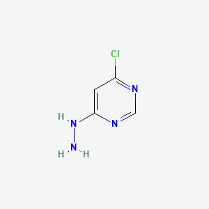 Chemical structure of 4-Chloro-6-hydrazinopyrimidine