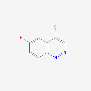 Chemical structure of 4-Chloro-6-fluorocinnoline