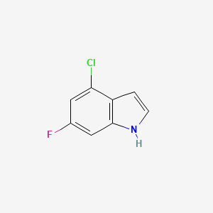 Chemical structure of 4-Chloro-6-fluoro-1H-indole