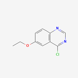Chemical structure of 4-Chloro-6-ethoxyquinazoline