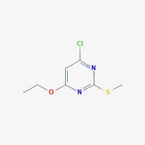 Chemical structure of 4-Chloro-6-ethoxy-2-(methylthio)pyrimidine