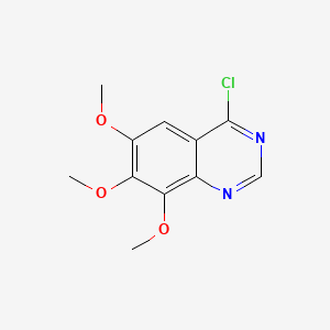 Chemical structure of 4-Chloro-6,7,8-trimethoxyquinazoline
