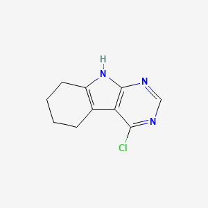 Chemical structure of 4-CHloro-6,7,8,9-Tetrahydro-5H-Pyrimido[4,5-B]Indole