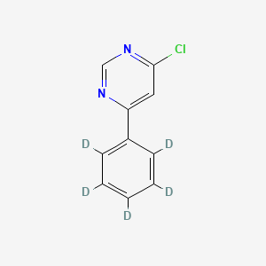 Chemical structure of 4-Chloro-6-(phenyl-d5)-pyrimidine