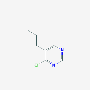 Chemical structure of 4-chloro-5-propylpyrimidine