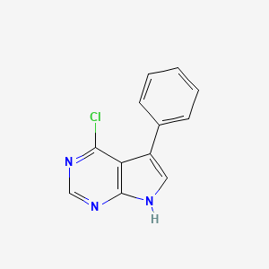 Chemical structure of 4-Chloro-5-Phenyl-7H-Pyrrolo[2,3-D]Pyrimidine