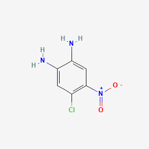 Chemical structure of 4-Chloro-5-nitrobenzene-1,2-diamine
