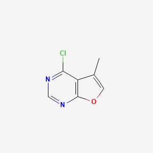 Chemical structure of 4-Chloro-5-methylfuro[2,3-d]pyrimidine