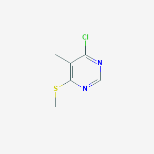 Chemical structure of 4-Chloro-5-methyl-6-(methylsulfanyl)pyrimidine