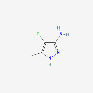 Chemical structure of 4-Chloro-5-methyl-1H-pyrazol-3-amine