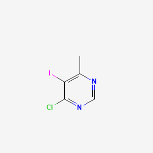 Chemical structure of 4-Chloro-5-iodo-6-methylpyrimidine