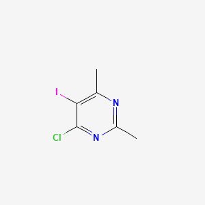 Chemical structure of 4-Chloro-5-iodo-2,6-dimethylpyrimidine