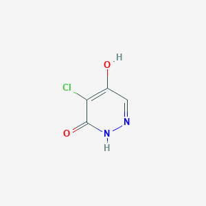 Chemical structure of 4-Chloro-5-Hydroxy-3(2H)-Pyridazinone