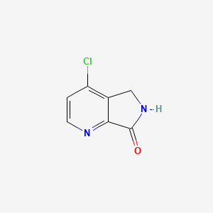 Chemical structure of 4-chloro-5H-pyrrolo[3,4-b]pyridin-7(6H)-one