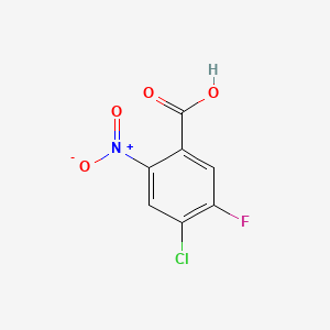 Chemical structure of 4-Chloro-5-fluoro-2-nitrobenzoic acid