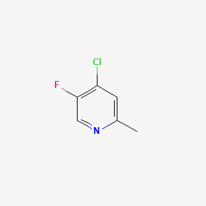 Chemical structure of 4-Chloro-5-fluoro-2-methylpyridine