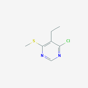 Chemical structure of 4-Chloro-5-ethyl-6-(methylthio)pyrimidine