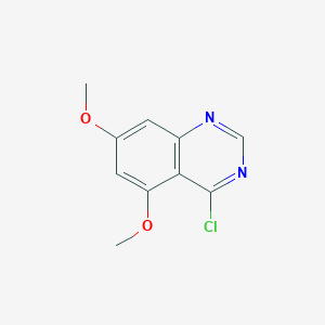 Chemical structure of 4-Chloro-5,7-dimethoxyquinazoline