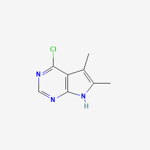 Chemical structure of 4-Chloro-5,6-diMethyl-7H-pyrrolo[2,3-d]pyriMidine