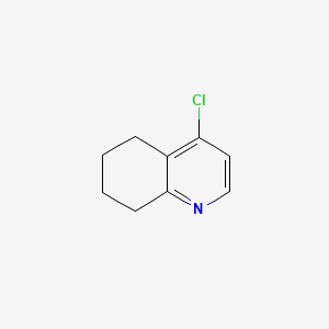 Chemical structure of 4-Chloro-5,6,7,8-tetrahydroquinoline