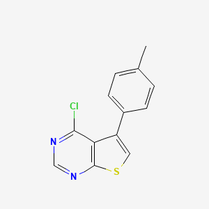 Chemical structure of 4-Chloro-5-(p-tolyl)thieno[2,3-d]pyrimidine