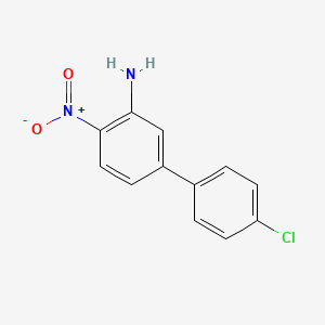 Chemical structure of 5-(4-Chlorophenyl)-2-nitroaniline
