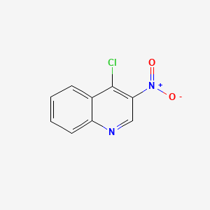 Chemical structure of 4-Chloro-3-nitroquinoline