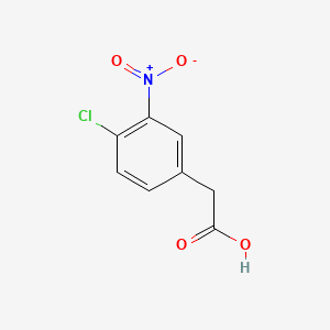 Chemical structure of 4-Chloro-3-nitrophenylacetic Acid