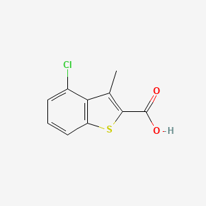 Chemical structure of 4-Chloro-3-methylbenzo[b]thiophene-2-carboxylic acid