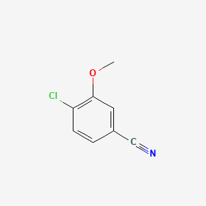 Chemical structure of 4-Chloro-3-methoxybenzonitrile